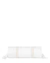 Pratesi Tre Righe Splendore Neckroll Sham In White/beige