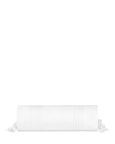Pratesi Tre Righe Splendore Neckroll Sham In White/white