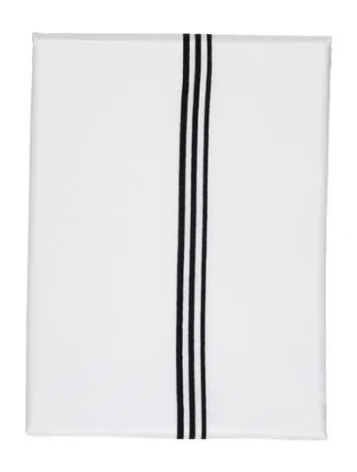 Pre-owned Pratesi Tre Righe Splendore Queen Duvet Cover In White