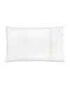 Pratesi Tre Righe Splendore Queen Pillowcase Set In White/beige