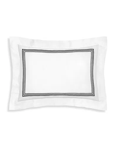 Pratesi Tre Righe Splendore Standard Sham In White/black