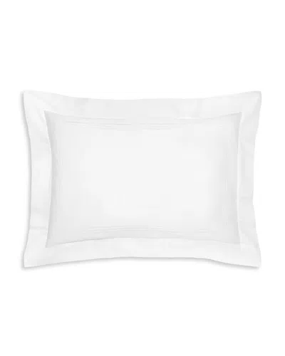 Pratesi Tre Righe Splendore Standard Sham In White/white