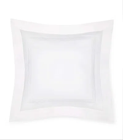 Pratesi Tre Righe Square Oxford Pillowcase In White
