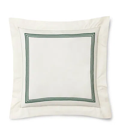 Pratesi Tre Righe Square Pillowcase In Green