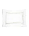 Pratesi Tre Righe Standard Sham In White/sage
