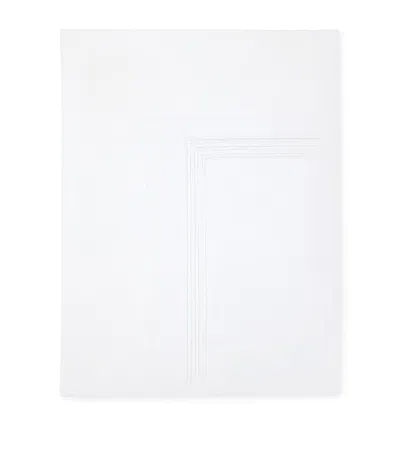 Pratesi Tre Righe Super King Flat Sheet In White