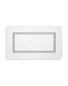 Pratesi Tre Righe Tub Mat In White/charcoal