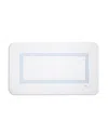 Pratesi Tre Righe Tub Mat In White/light Blue