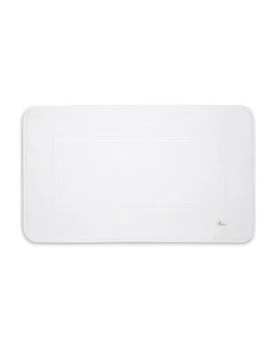 Pratesi Tre Righe Tub Mat In White/white
