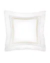 Pratesi Treccia Continental Euro Sham In White/beige