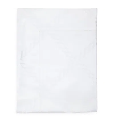 Pratesi Treccia King Flat Sheet In White