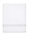 Pratesi Treccia Moderno Bath Sheet In White/sterling