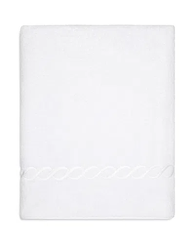 Pratesi Treccia Moderno Bath Sheet In White/white