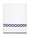 Pratesi Treccia Moderno Bath Towel In White/navy
