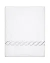 Pratesi Treccia Moderno Bath Towel In White/sterling