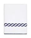 Pratesi Treccia Moderno Hand Towel In White/navy