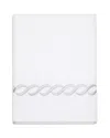 Pratesi Treccia Moderno Hand Towel In White/sterling