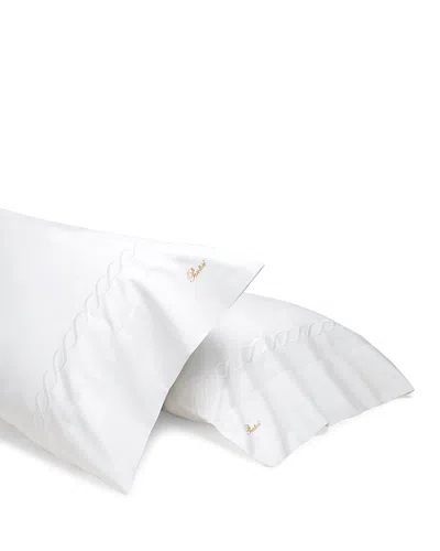Pratesi Treccia Moderno Pillowcase, Queen, Set Of 2 In White