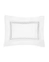 Pratesi Treccia Moderno Sham, King In White/sterling