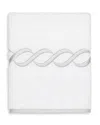 Pratesi Treccia Moderno Washcloth In White/sterling
