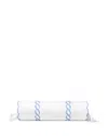 Pratesi Treccia Neckroll Sham In White/medium Blue