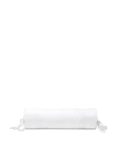 Pratesi Treccia Neckroll Sham In White/white