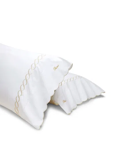 Pratesi Treccia Queen Pillowcases, Set Of 2 In White