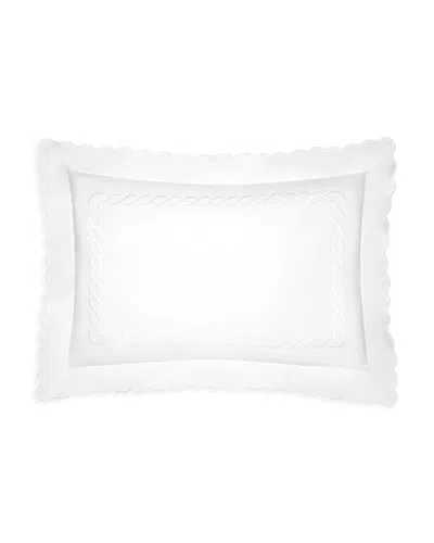 Pratesi Treccia Queen Sham In White/white