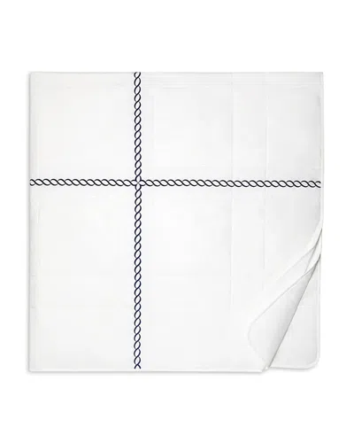 Pratesi Treccia Quiltino, King In White/navy