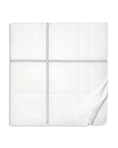 Pratesi Treccia Quiltino, Queen In White/sterling