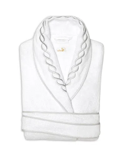 Pratesi Treccia Robe In White/sterling