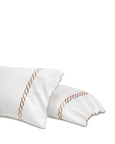 Pratesi Treccia Splendore King Pillowcase, Pair In Gold