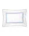 Pratesi Treccia Standard Sham In White/medium Blue