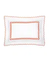 Pratesi Treccia Standard Sham In White/orange