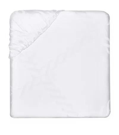 Pratesi Treccia Super King Fitted Sheet In White