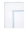 Pratesi Treccia Super King Flat Sheet In Blue