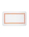 Pratesi Treccia Tub Mat In White/orange