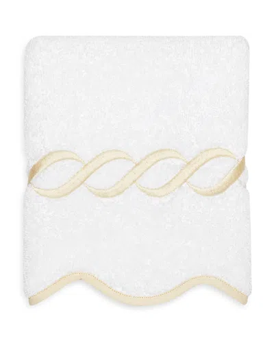 Pratesi Treccia Washcloth In White/beige