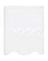 Pratesi Treccia Washcloth In White/black