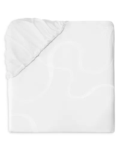 Pratesi Vittoria Bottom Fitted Sheet, Twin In White