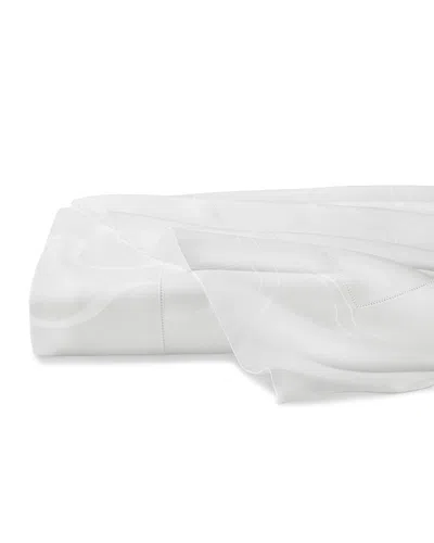Pratesi Vittoria Flat Sheet, Full Queen In White