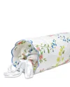Pratesi Vivaio Neckroll Sham In White/medium Blue
