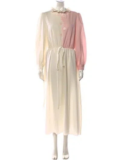 Pre-owned Pratesi Wool Long Dress In Neutral