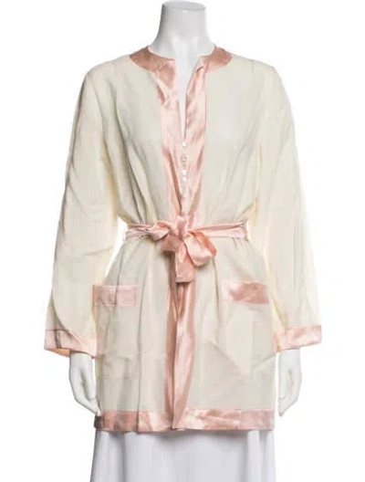 Pre-owned Pratesi Wool Robe In Neutrals