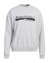 Pray For Us Man Sweatshirt Light Grey Size S Cotton
