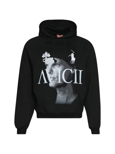 Praying Avicii-print Hoodie In Black