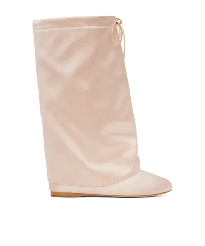 Praying Ballet Mid-calf Boots In Pink