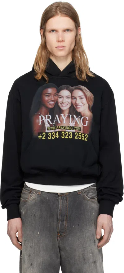 Praying Black 'ai Girls' Hoodie