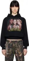 Praying Black 'ai Girls' Hoodie In Black