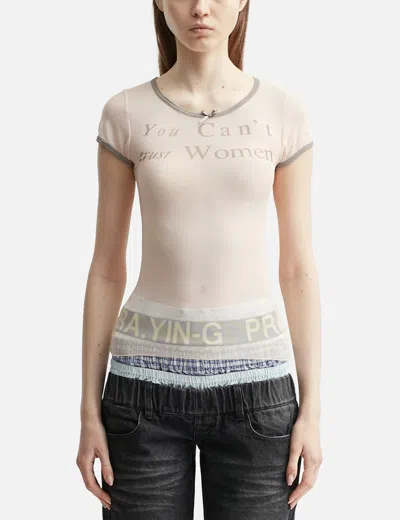 Praying Can't Trust Women Sheer Top